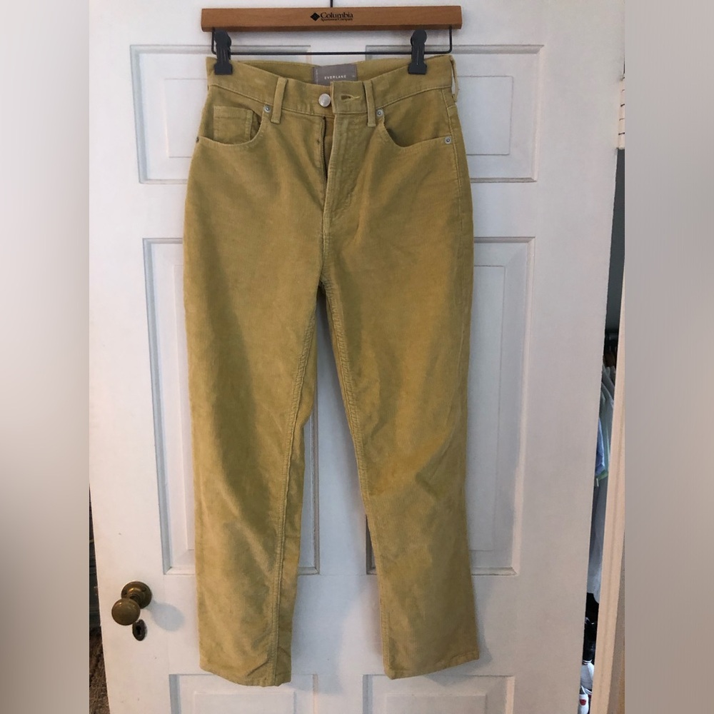 Everlane Women's Yellow Straight Leg Cords